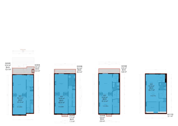 Floorplan - Hogeweg 8H, 1098 CB Amsterdam